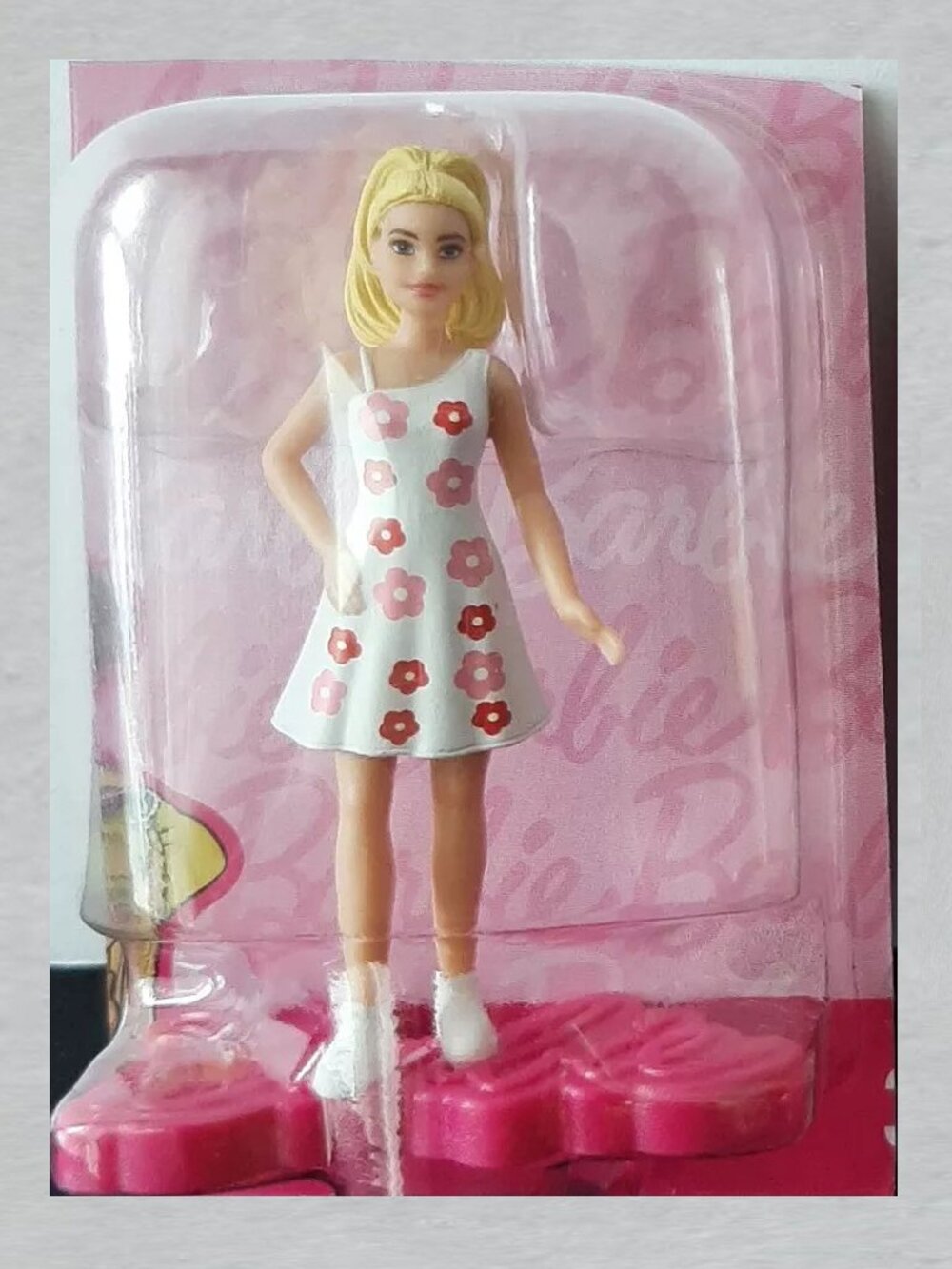 Barbie Blond American Mini Figure Measures 2.5 inches